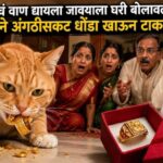 सोन्याची अंगठी असलेला धोंडा मांजरीने खाल्ला..